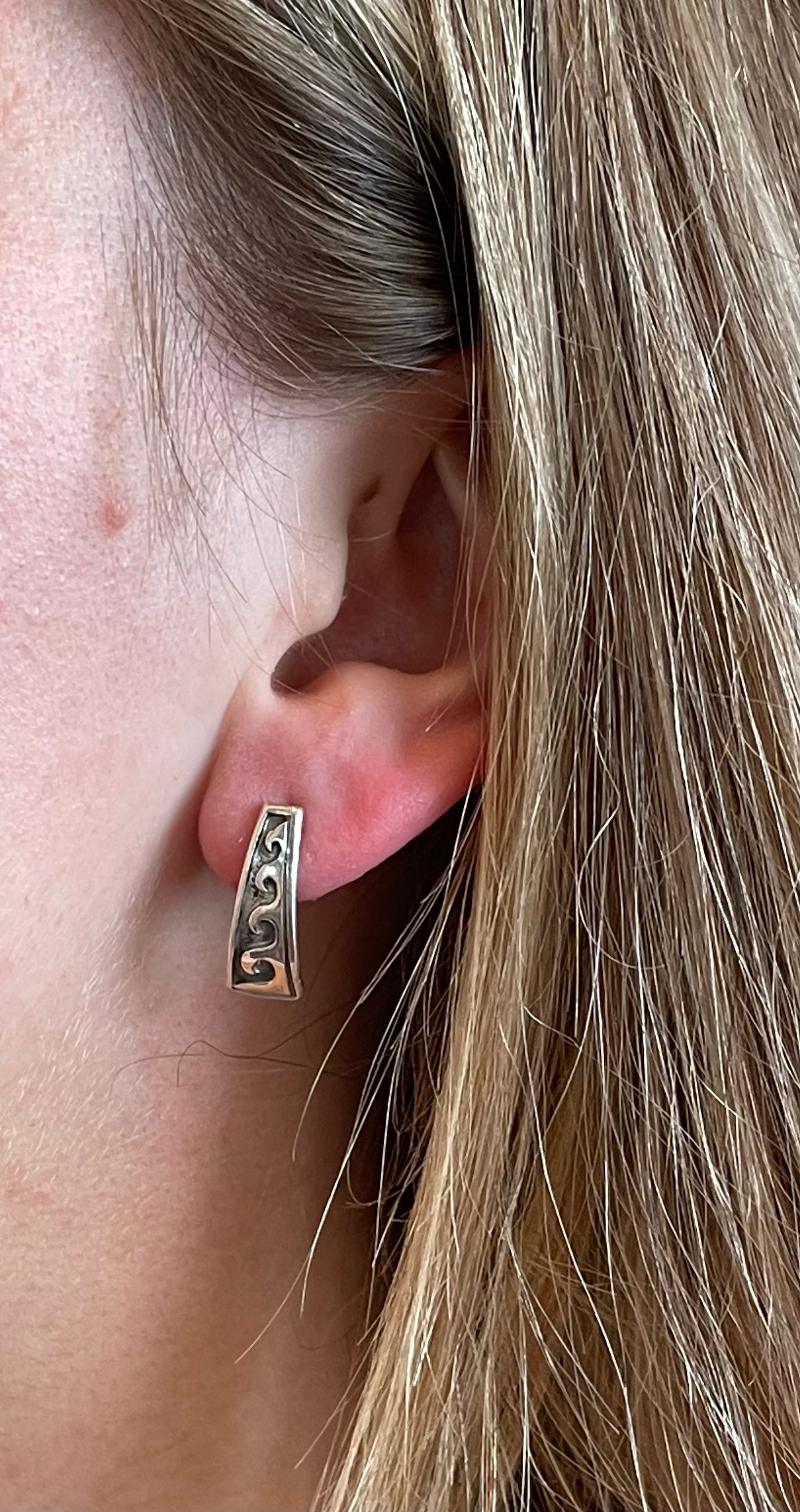 Sterling silver earring