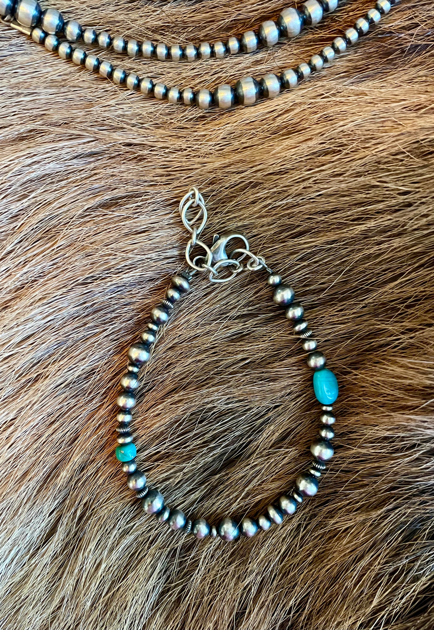 Turquoise Navajo pearl bracelet