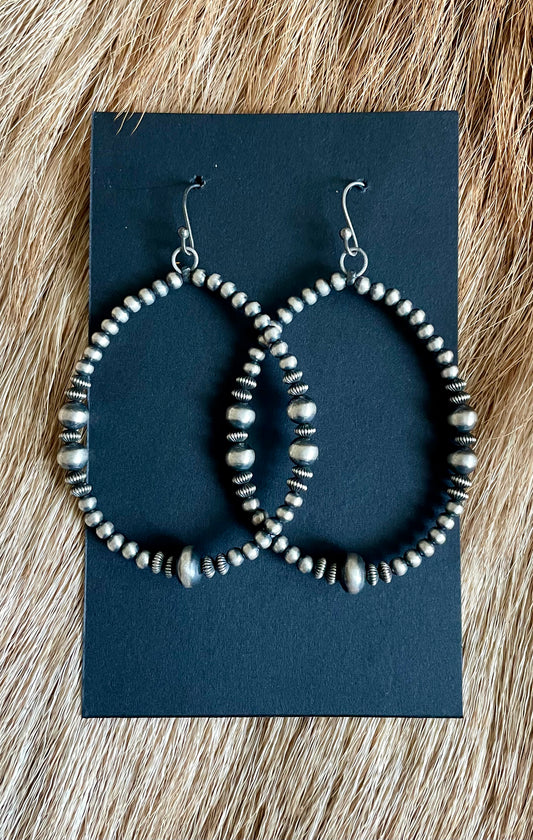 Navajo Pearl hoops