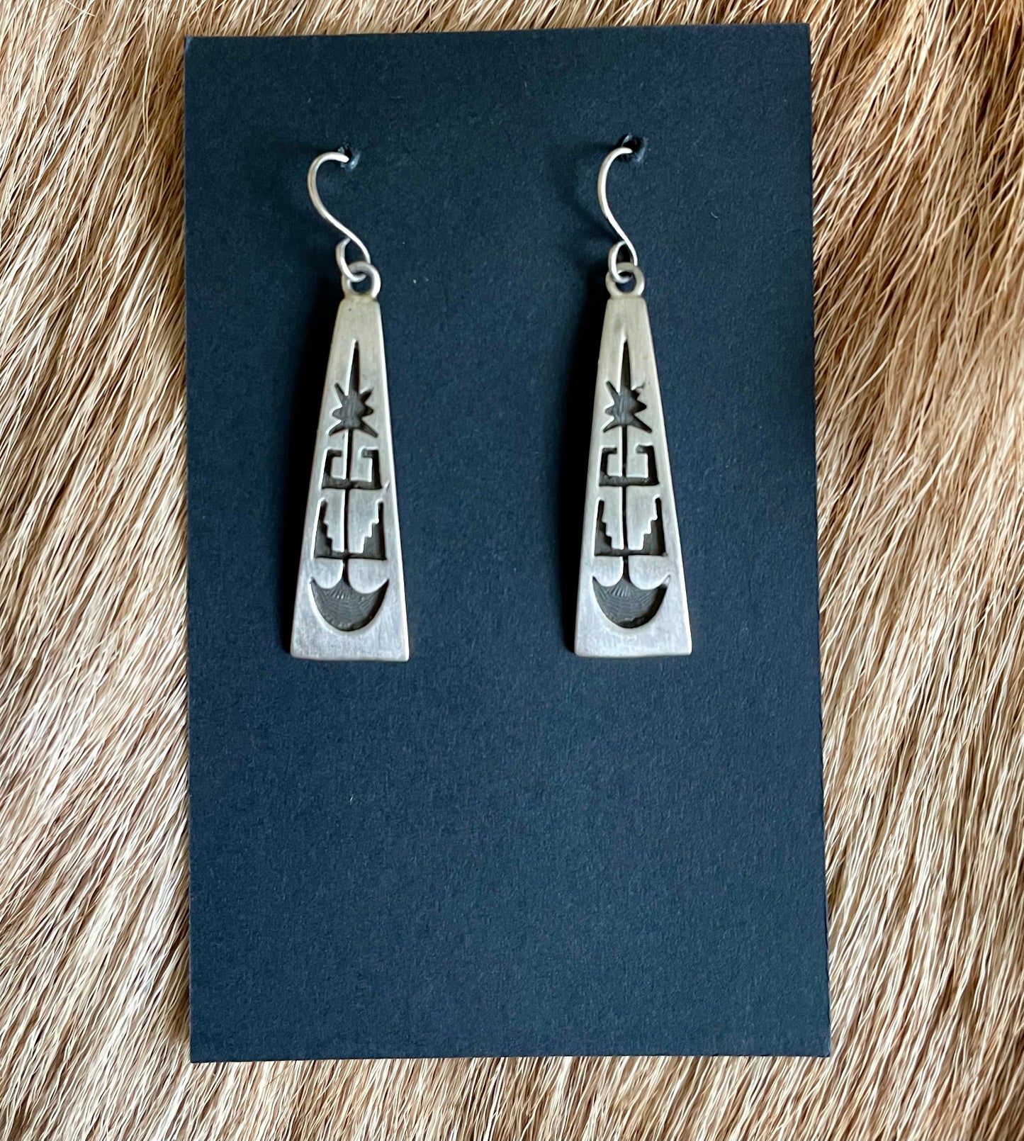 Sterling silver dangle earrings