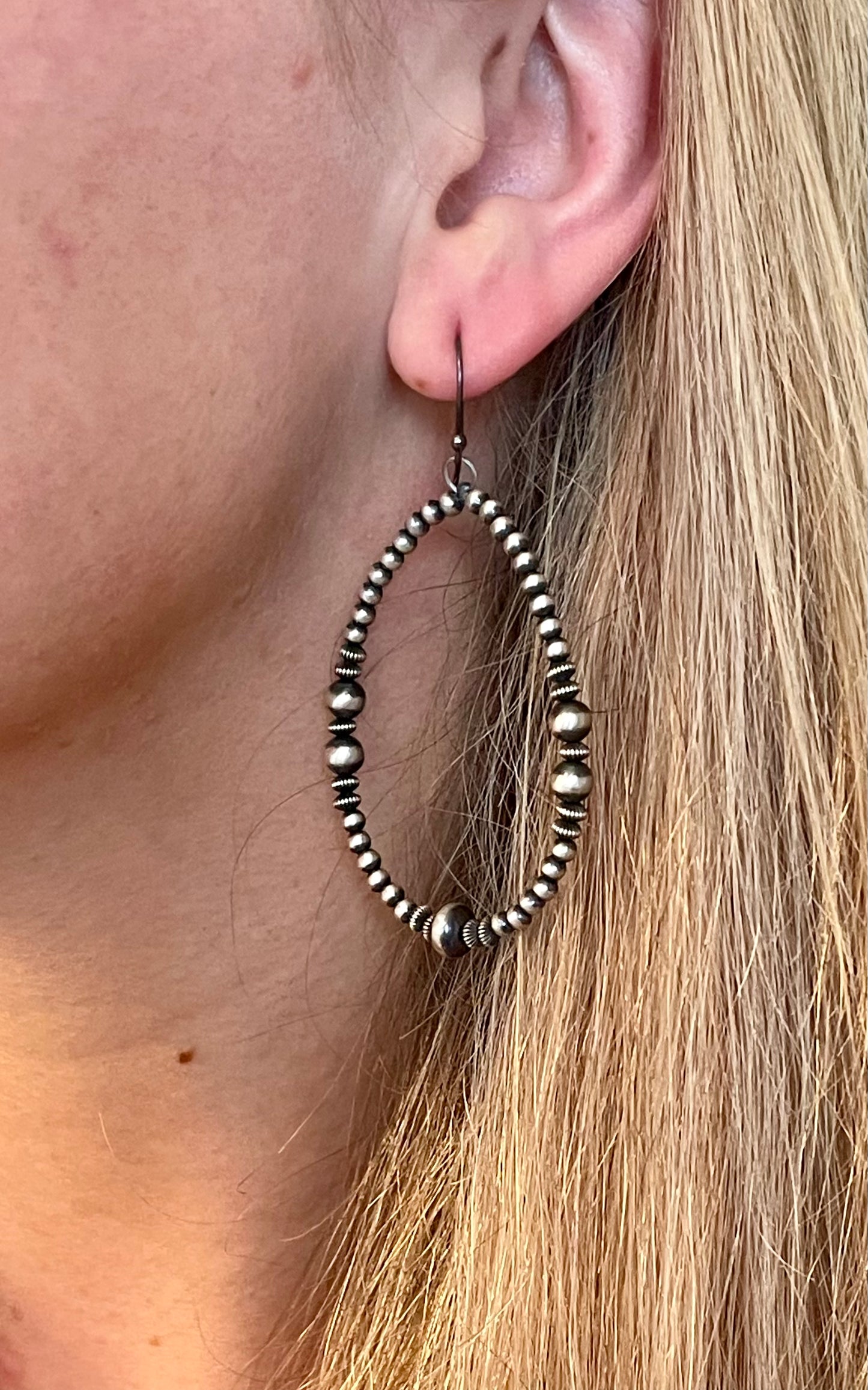 Navajo Pearl hoops