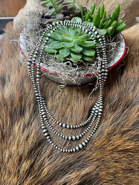 Long strand Navajo pearls