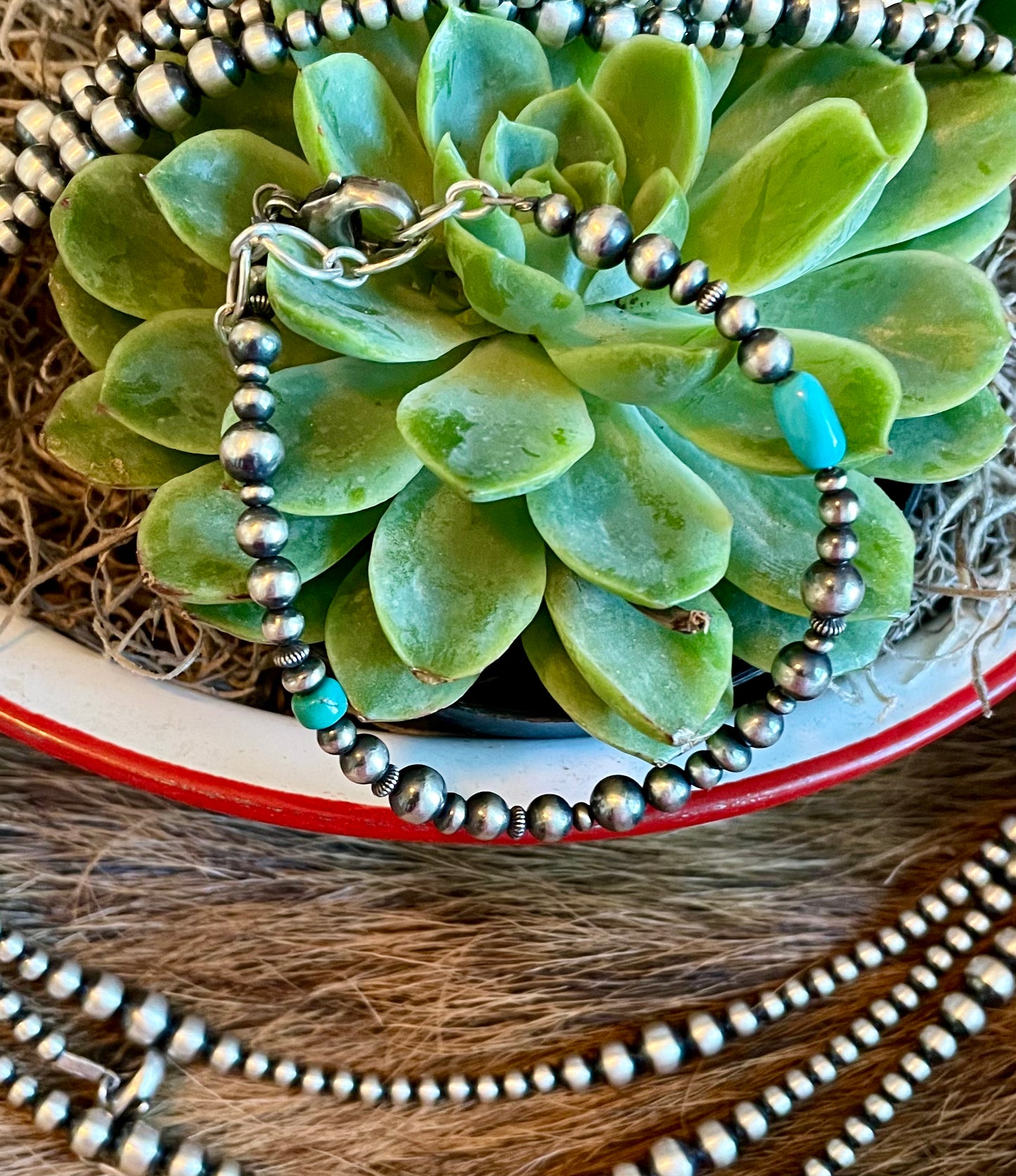 Turquoise Navajo pearl bracelet 2